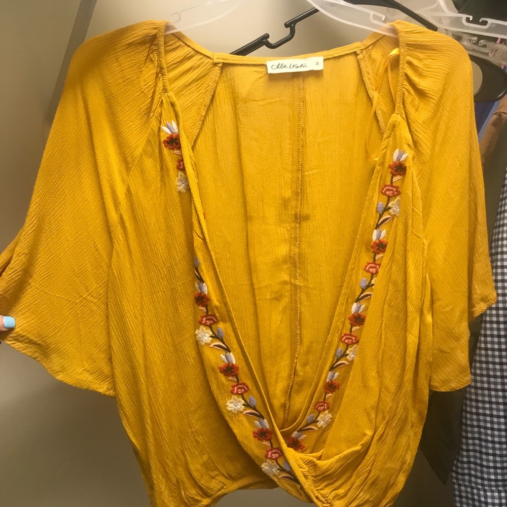 Cute open blouse